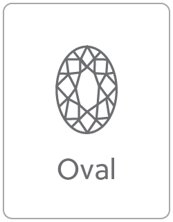 Ovali formos deimantas