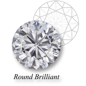 Apvalaus deimanto - brilianto forma (Round cut)