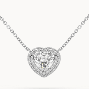 Pakabukas su širdelės formos deimantu (Heart cut)