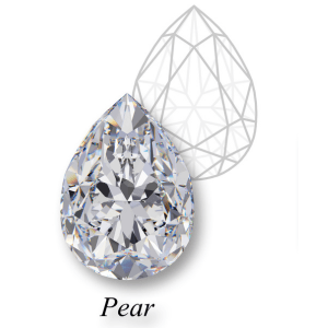 Lašo formos deimantas (Pear cut)