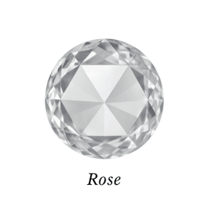 Rožės formos deimantas (rose cut)